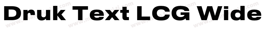 Druk Text LCG Wide Bold字体转换